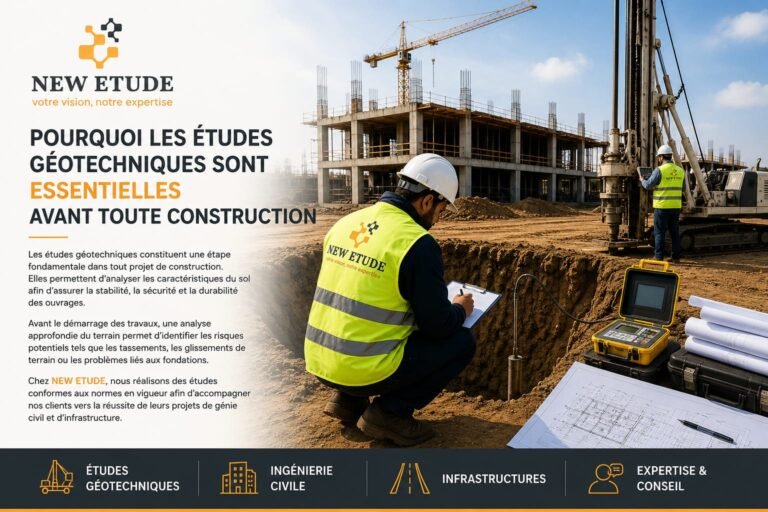 Pourquoi les études géotechniques sont essentielles avant toute construction